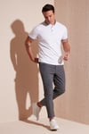Buratti Pamuklu Slim Fit Erkek Polo Yaka T Shirt 646R4560 BEYAZ-ANTRASİT