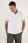 Buratti Pamuklu Slim Fit Erkek Polo Yaka T Shirt 646R4560 BEYAZ-YEŞİL