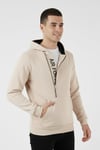Buratti Pamuklu Slim Fit Kanguru Cepli Fermuar Detaylı Kapüşon Yaka Erkek Sweat 575707 KUM