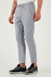 Buratti Pamuklu Slim Fit Lastikli Bel Boru Paça Erkek Pantolon 5545S87JMILANO AÇIK GRİ