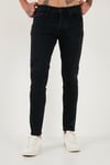 Buratti Pamuklu Slim Fit Normal Bel Dar Paça Jeans Erkek Kot Pantolon 1115C14NAPOLI SİYAH