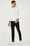 Buratti Pamuklu Slim Fit Normal Bel Dar Paça Jeans Erkek Kot Pantolon 1115C14NAPOLI SİYAH