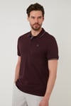 Buratti Pamuklu Slim Fit Şerit Detaylı Düğmeli Polo Yaka 3'lü Paket Erkek T Shirt 5902118S3 Vişne-Antrasit-Haki