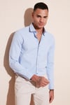 Buratti Pamuklu Slim Fit Uzun Kollu Erkek Gömlek CF23S7492 KOYU MAVİ
