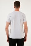 Buratti Pamuklu Slim Fit V Yaka Basic Erkek T Shirt 5412001 AÇIK GRİ