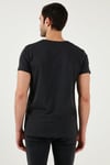 Buratti Pamuklu Slim Fit V Yaka Basic Erkek T Shirt 5412001 FÜME