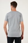 Buratti Pamuklu Slim Fit V Yaka Basic Erkek T Shirt 5412001 AÇIK MELANJ
