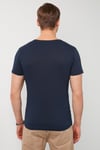 Buratti Pamuklu Slim Fit V Yaka Basic Erkek T Shirt 5412001 LACİVERT