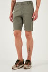 Buratti Pamuklu Slim Tapered Bermuda Erkek Şort 4503S67SMILANO AÇIK HAKİ