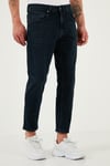Buratti Pamuklu Slim Tapered Normal Bel Daralan Paça Jeans Erkek Kot Pantolon 5900S80MILANO LACİVERT