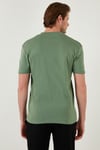 Buratti Pamuklu V Yaka Regular Fit Erkek T Shirt 5902122 ELMA YEŞİLİ