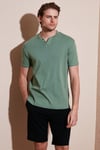 Buratti Pamuklu V Yaka Regular Fit Erkek T Shirt 5902122 ELMA YEŞİLİ