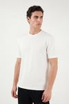 Buratti Regular Fit Bisiklet Yaka Erkek T Shirt 5904028 EKRU