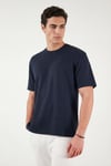 Buratti Regular Fit Bisiklet Yaka Erkek T Shirt 5904028 LACİVERT