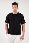 Buratti Regular Fit Bisiklet Yaka Erkek T Shirt 5904028 SİYAH