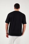 Buratti Regular Fit Bisiklet Yaka OYSHO Kumaş Erkek T Shirt 5904091 SİYAH