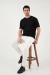 Buratti Regular Fit Bisiklet Yaka OYSHO Kumaş Erkek T Shirt 5904091 SİYAH