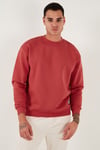 Buratti Regular Fit Bisiklet Yaka Pamuklu İçi Tüylü Yumuşak Şardonlu Erkek Sweat 5905255 BAYRAK KIRMIZI