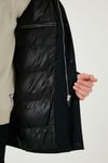 Buratti Regular Fit Çıkarılabilir Kapüşonlu Erkek Mont 497SENATOR SİYAH