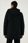 Buratti Regular Fit Çıkarılabilir Kapüşonlu Erkek Mont 497SENATOR SİYAH