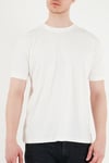 Buratti Regular Fit Çizgili Dokulu Bisiklet Yaka Erkek T Shirt 5904023 BEYAZ