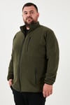 Buratti Regular Fit Dik Yaka Fermuarlı Büyük Beden Polar Erkek Hırka 5906028B HAKİ