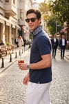 Buratti Regular Fit Fermuarlı Erkek Polo T Shirt 5904069 İNDİGO