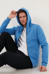 Buratti Regular Fit Kapüşonlu Fermuarlı İçi Tüylü Yumuşak Şardonlu Kışlık Erkek Sweat 5905340 KOYU MAVİ