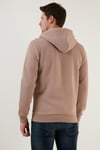 Buratti Regular Fit Kapüşonlu Fermuarlı İçi Tüylü Yumuşak Şardonlu Kışlık Erkek Sweat 5905340 KOYU BEJ