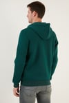 Buratti Regular Fit Kapüşonlu Fermuarlı İçi Tüylü Yumuşak Şardonlu Kışlık Erkek Sweat 5905340 HUNTER