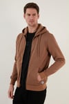 Buratti Regular Fit Kapüşonlu Fermuarlı İçi Tüylü Yumuşak Şardonlu Kışlık Erkek Sweat 5905340 SÜTLÜ KAHVE