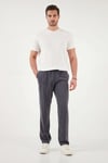Buratti Regular Fit Normal Bel Düz Paça Erkek Pantolon 6689255 FÜME