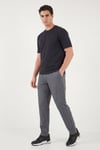 Buratti Regular Fit Normal Bel Düz Paça Trekking ve Kargo Erkek Pantolon 693158 FÜME