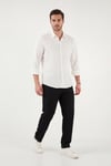 Buratti Regular Fit Normal Bel Düz Paça Erkek Pantolon 6689255 SİYAH