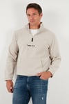 Buratti Regular Fit Yarım Fermuarlı Dik Yaka Yumuşak Dokulu Erkek Sweat 59060661 KUM