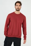 Buratti Şardonlu Slim Fit Bisiklet Yaka Kışlık Erkek Sweat 5975001 BORDO
