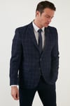 Buratti Slim Fit 6 Drop Çift Yırtmaçlı Blazer Erkek Ceket 216VASCONEW KOYU LACİVERT