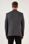 Buratti Slim Fit 6 Drop Çift Yırtmaçlı Blazer Erkek Ceket SAVUE SİYAH