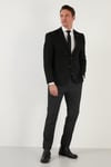 Buratti Slim Fit 6 Drop Çift Yırtmaçlı Blazer Erkek Ceket 216SERARDO SİYAH