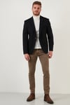 Buratti Slim Fit 6 Drop Tek Yırtmaçlı Blazer Erkek Ceket 2163115 B LACİVERT