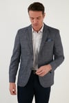 Buratti Slim Fit 6 Drop Tek Yırtmaçlı Blazer Erkek Ceket 216TAZİRO KOYU LACİVERT