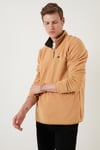 Buratti Slim Fit Anti-Pilling Tüylenme Yapmayan Bato Yaka Soğuk Geçirmez Şardonlu Erkek Polar 5906001 VİZON
