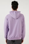 Buratti Slim Fit Baskılı Kapüşonlu Kanguru Cepli Pamuklu Erkek Sweat 5414019 LİLA