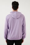 Buratti Slim Fit Baskılı Kapüşonlu Kanguru Cepli Pamuklu Erkek Sweat 5414018 LİLA