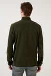 Buratti Slim Fit Cepli Fermuarlı Anti-Pilling Tüylenme Yapmayan Soğuk Geçirmez Polar Unisex Hırka 5906028S1 HAKİ