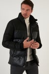 Buratti Slim Fit Dik Yaka Cepli Erkek Mont 5711448 SİYAH