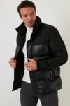 Buratti Slim Fit Dik Yaka Cepli Erkek Mont 5711448 SİYAH