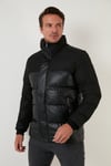 Buratti Slim Fit Dik Yaka Cepli Erkek Mont 5711448 SİYAH