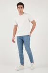 Buratti Slim Fit Düşük Bel Dar Paça Jeans Erkek Kot Pantolon 1115C70NAPOLI AÇIK MAVİ
