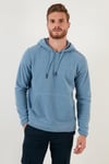 Buratti Slim Fit Kanguru Cepli Kapüşonlu Erkek Polar 5906032 AÇIK MAVİ
